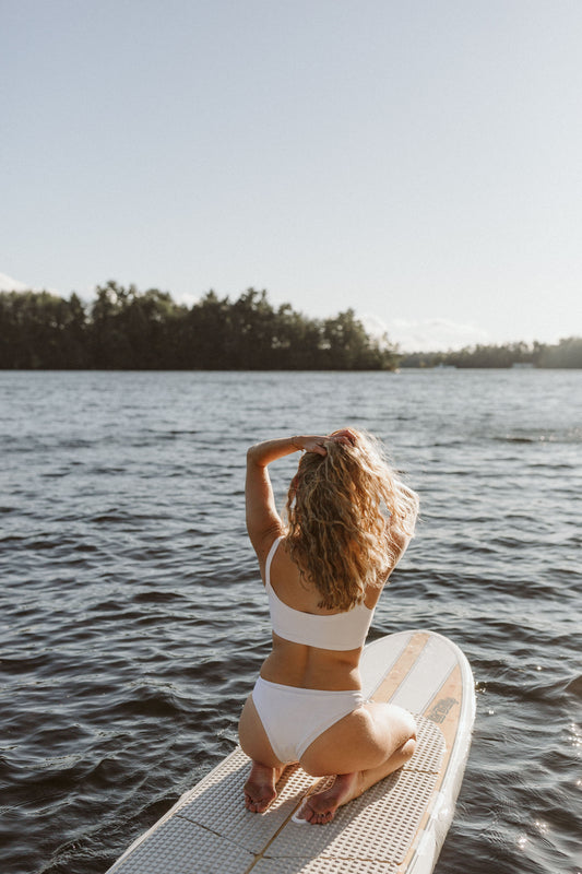 Muskoka Bikini Bottom - White – Prairie Swim
